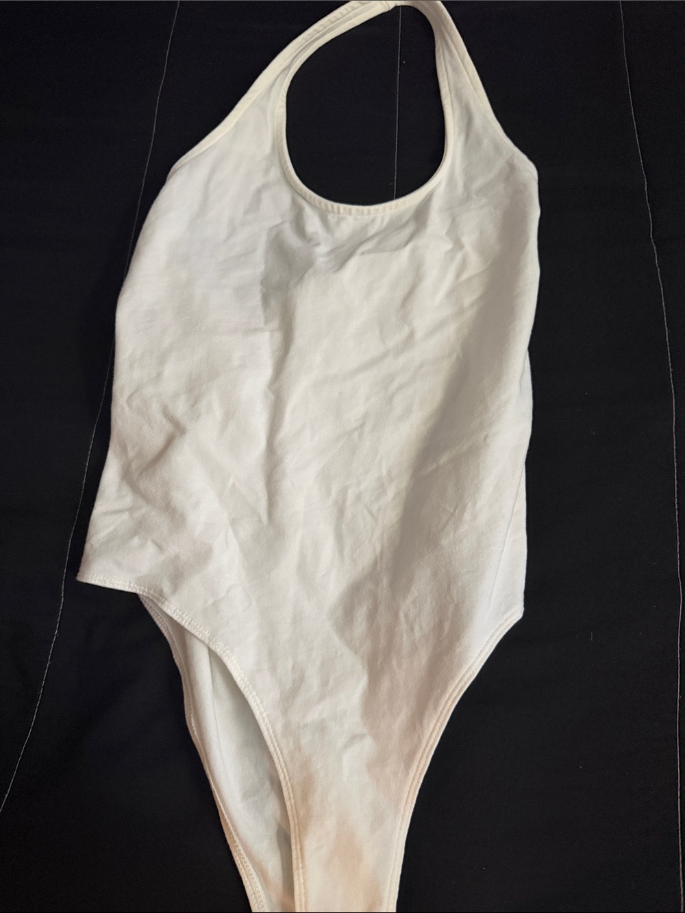 a new day White Scoop-Neck Bodysuit